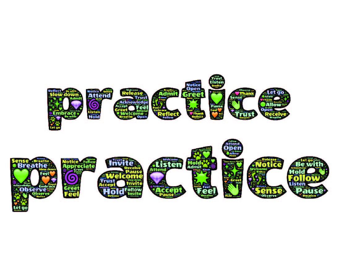 Practice words to show modifications of Roots and Branches qigong exercise