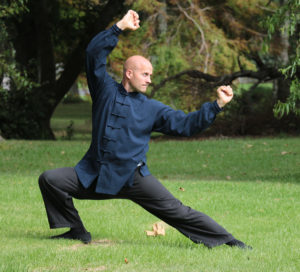 Qigong Tiger Stretches Back - showing strength from qigong