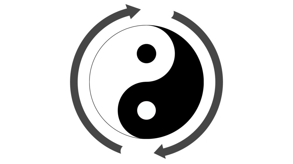 Healthy Yin Yang flow supports each other