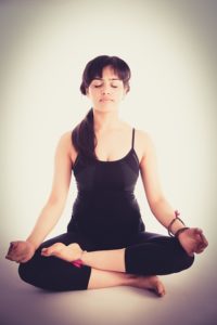 picture of woman meditating