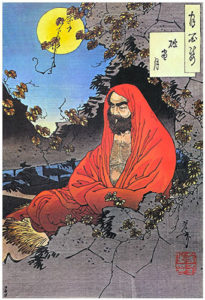 Bodhidharma, known in China as Damo, brought Chan (Zen) buddhism to China and is also famous for introducing the Shaolin monks to physical qigong exercises to keep them healthy.