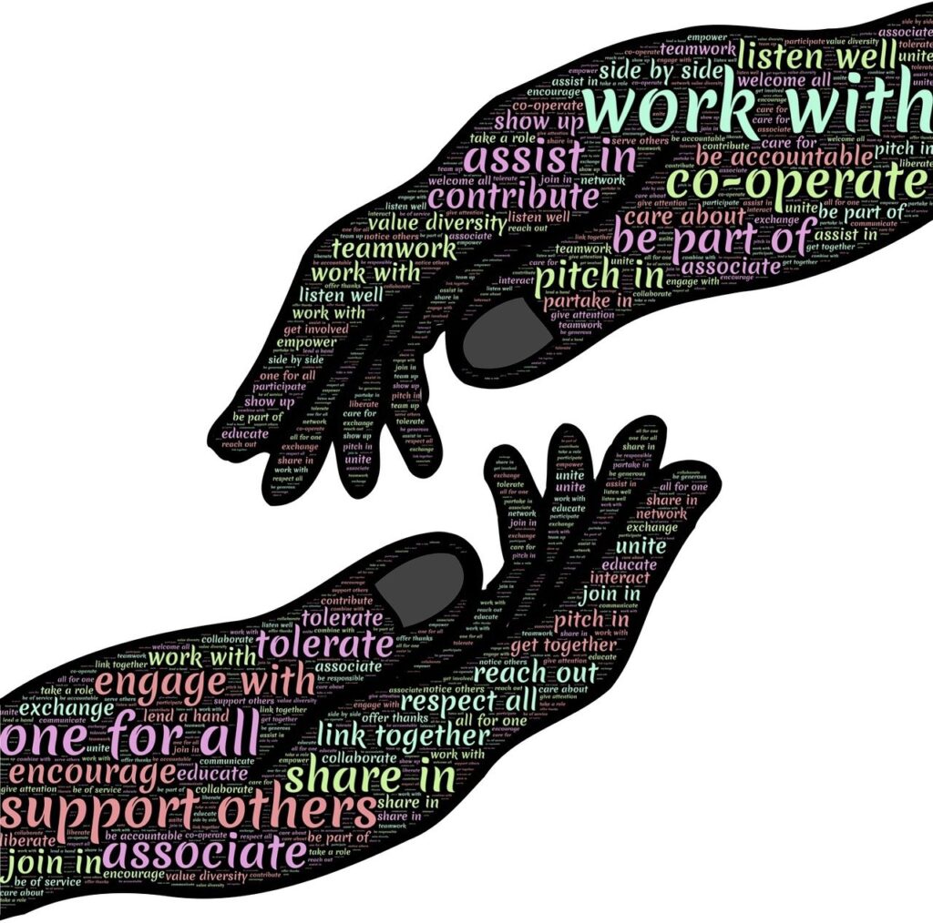 Hands to show the importance of working ‘with’ the energy to achieve desirable outcomes