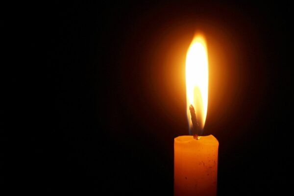 Candle to show the energy field that can be created around our body, same as around a flame