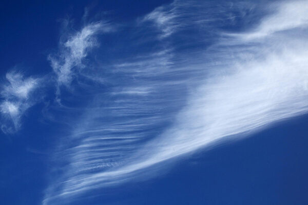 Clouds moving freely bringing freshness and vitality