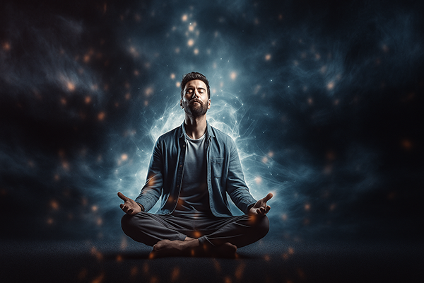 Man sitting in meditation to show the importance and benefits of mindfulness and qigong